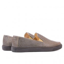Baskets femme 658 croco sable