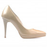 Chaussures élégantes femme 1244 vernis beige