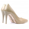 Chaussures élégantes femme 1244 vernis beige