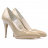 Chaussures élégantes femme 1244 vernis beige