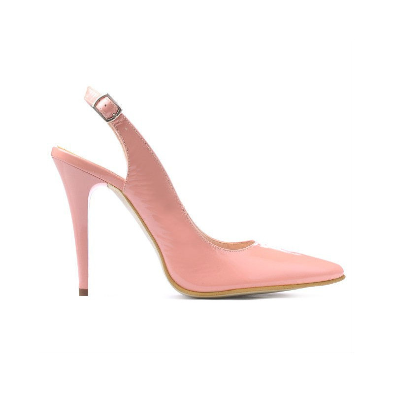 Sandales femme 1235 vernis rose