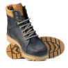 Bottes adolescents 439-1 tuxon indigo+marron