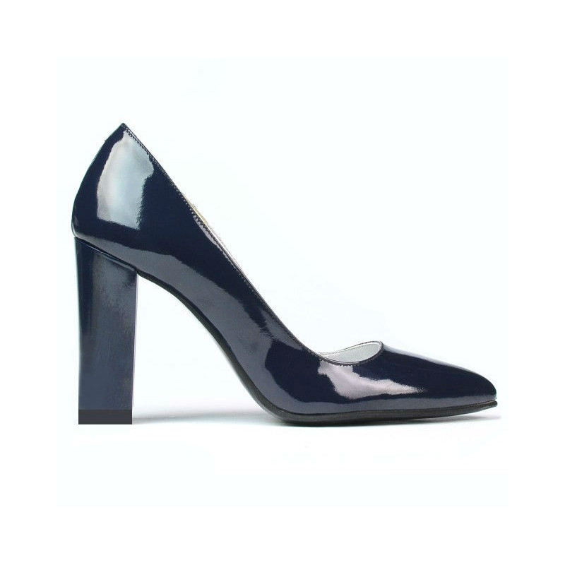 Chaussures élégantes femme 1261 vernis indigo
