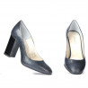Chaussures élégantes femme 1269 python indigo