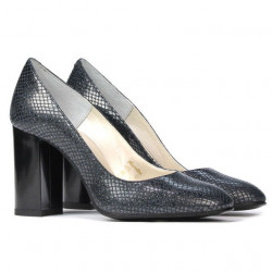 Chaussures élégantes femme 1269 python indigo