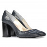 Chaussures élégantes femme 1269 python indigo
