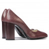 Chaussures élégantes femme 1269 python bordeaux
