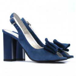 Sandales femme 1256 turquoise antelope