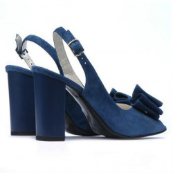 Sandales femme 1256 turquoise antelope