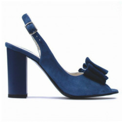 Sandales femme 1256 turquoise antelope