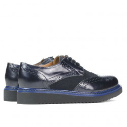 Chaussures décontractées femme 663-1 vernis indigo combiné