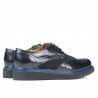 Chaussures décontractées femme 663-1 vernis indigo combiné