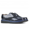 Chaussures décontractées femme 663-1 vernis indigo combiné