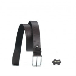 Ceinture homme 25bp marron perforée