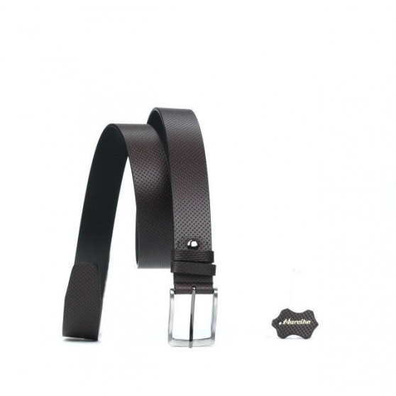 Ceinture homme 25bp marron perforée Ceinture homme 25bp marron perforée