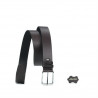 Ceinture homme 25bp marron perforée