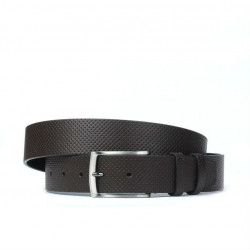 Ceinture homme 25bp marron perforée
