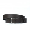 Ceinture homme 25bp marron perforée