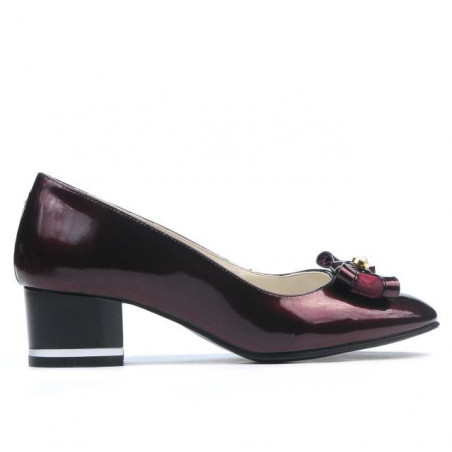 Chaussures élégantes femme 1270 verni bordeaux