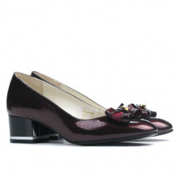 Chaussures élégantes femme 1270 verni bordeaux