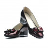 Chaussures élégantes femme 1270 verni bordeaux