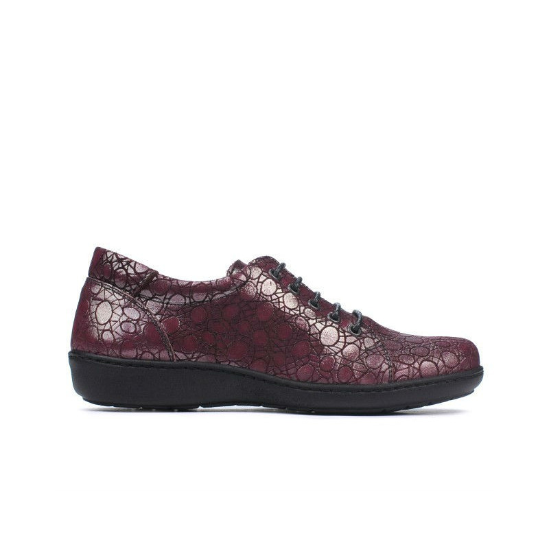 Chaussures décontractées femme 698 bordeaux nacré
