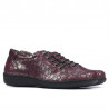 Chaussures décontractées femme 698 bordeaux nacré