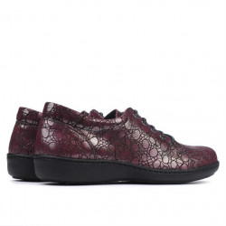 Chaussures décontractées femme 698 bordeaux nacré