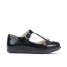 Chaussures bébés 63c vernis noir combiné