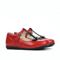 Chaussures enfants petits 63c vernis rouge combiné