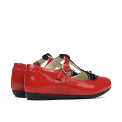 Chaussures enfants petits 63c vernis rouge combiné
