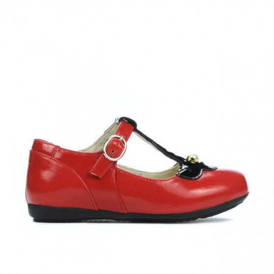 Chaussures enfants petits 63c vernis rouge combiné Chaussures enfants petits 63c vernis rouge combiné