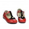 Chaussures enfants petits 63c vernis rouge combiné