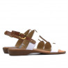 Sandales femme 5048 blanc combiné