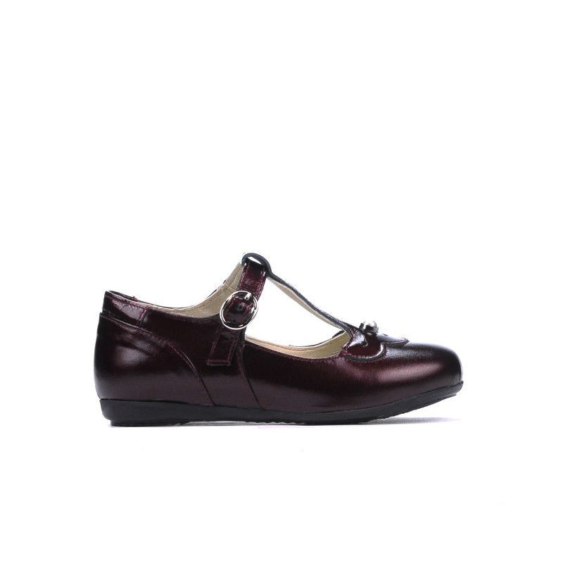Chaussures petits enfants 63c vernis bordeaux