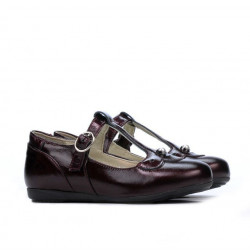 Chaussures petits enfants 63c vernis bordeaux
