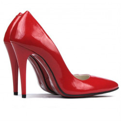 Chaussures élégantes femme 1241 vernis rouge