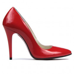 Chaussures élégantes femme 1241 vernis rouge
