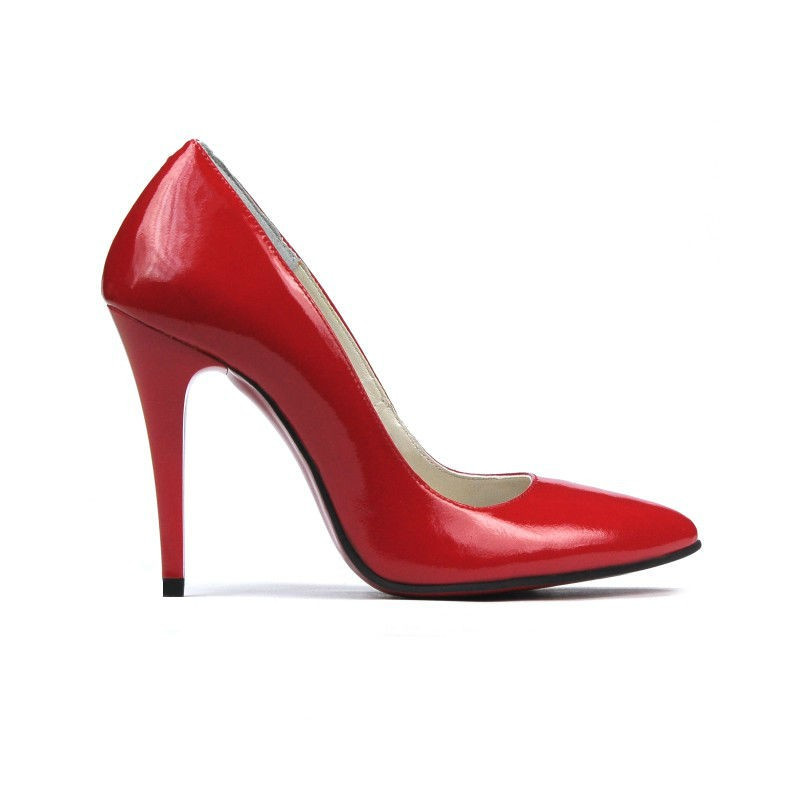 Chaussures élégantes femme 1241 vernis rouge