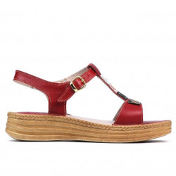 Sandales femme 5040-1 rouge
