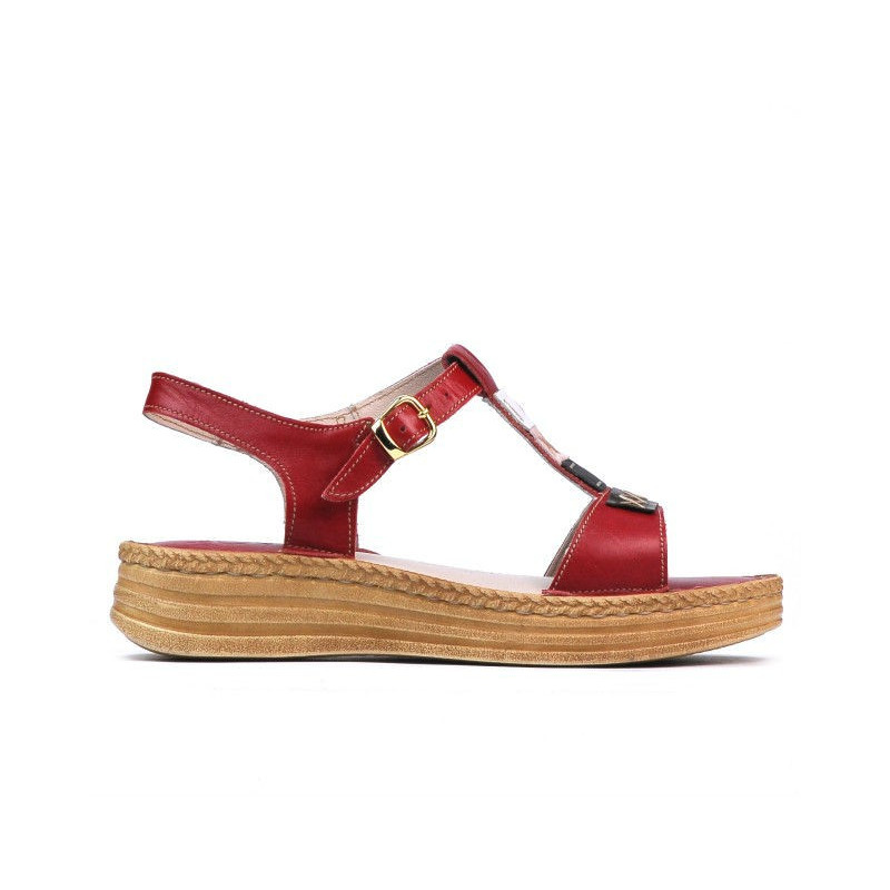Sandales femme 5040-1 rouge