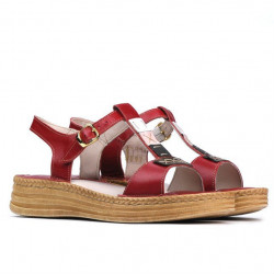 Sandales femme 5040-1 rouge