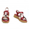 Sandales femme 5040-1 rouge
