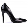 Chaussures élégantes femme 1241 vernis noir