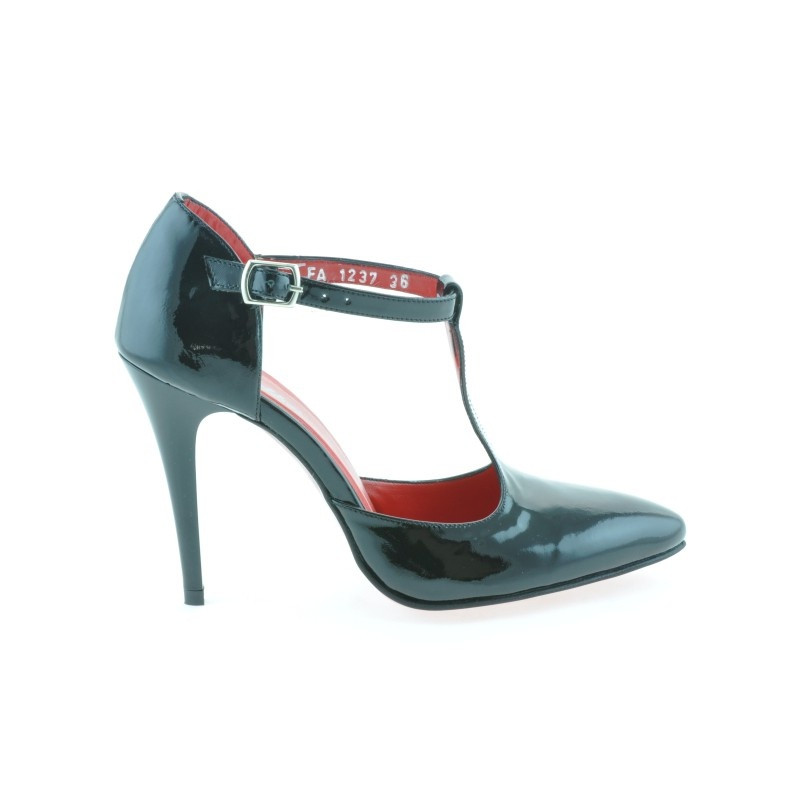 Sandales femme 1237 vernis noir