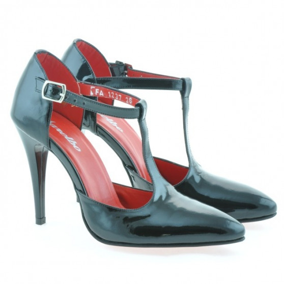 Sandales femme 1237 vernis noir