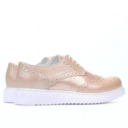 Chaussures décontractées femme 663-2 poudre nacré combiné