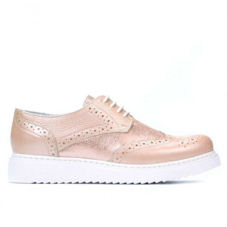 Chaussures décontractées femme 663-2 poudre nacré combiné
