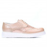 Chaussures décontractées femme 663-2 poudre nacré combiné