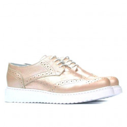 Chaussures décontractées femme 663-2 poudre nacré combiné